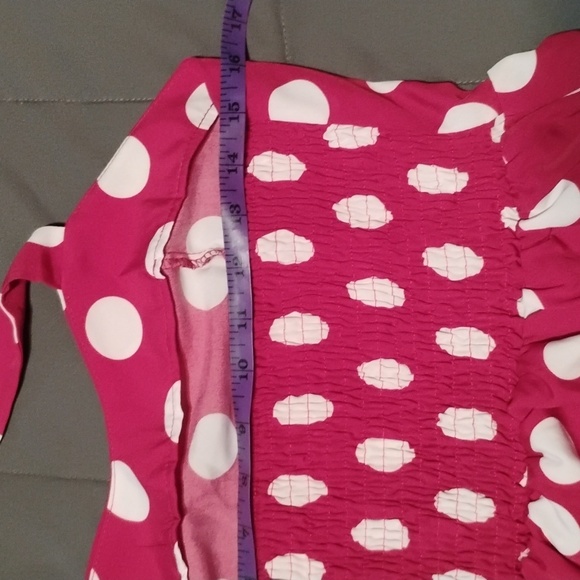 Poka Dot Haulter Neck Dress - Picture 11 of 11